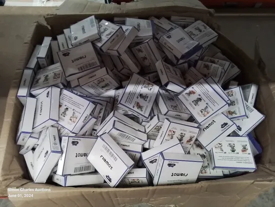 A BOX OF OVER 100 SHOE LACE FASTENERS 