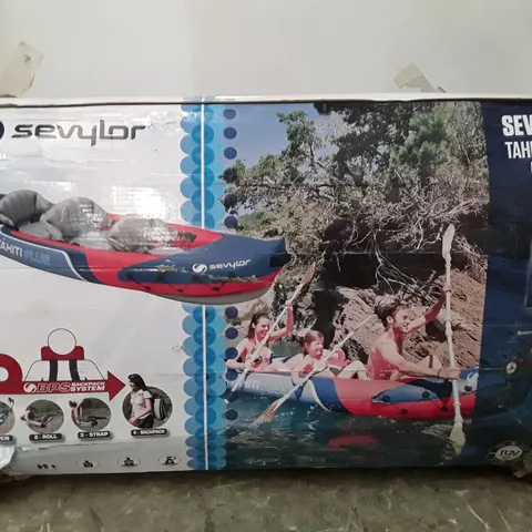 BOXED SEVYLOR TAHITI PLUS 3 PERSON INFLATABLE KAYAK 