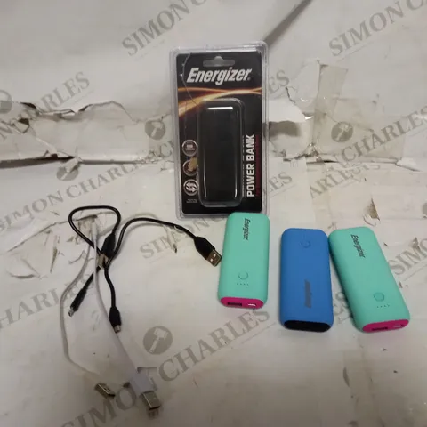 ENERGIZER SET OF 3 POWER BANKS 