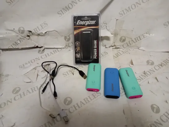 ENERGIZER SET OF 3 POWER BANKS 