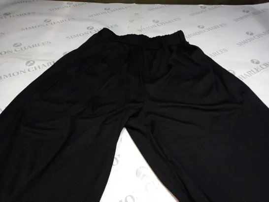 CIDER STRETCH WIDE LEG PANTS IN BLACK - XS