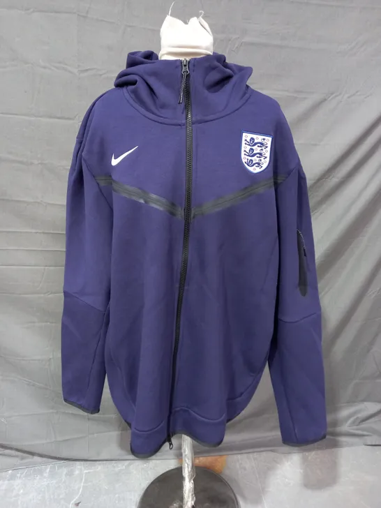 NIKE ENGLAND PURPLE TECH FLEECE JACKET - XL