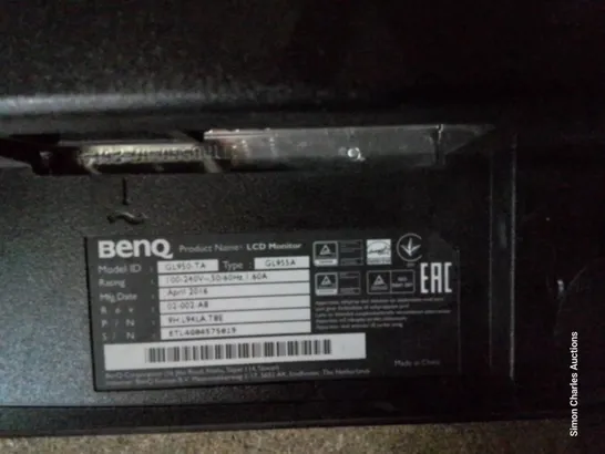 BENQ LED DESK TOP MONITOR MODEL GL950-TA