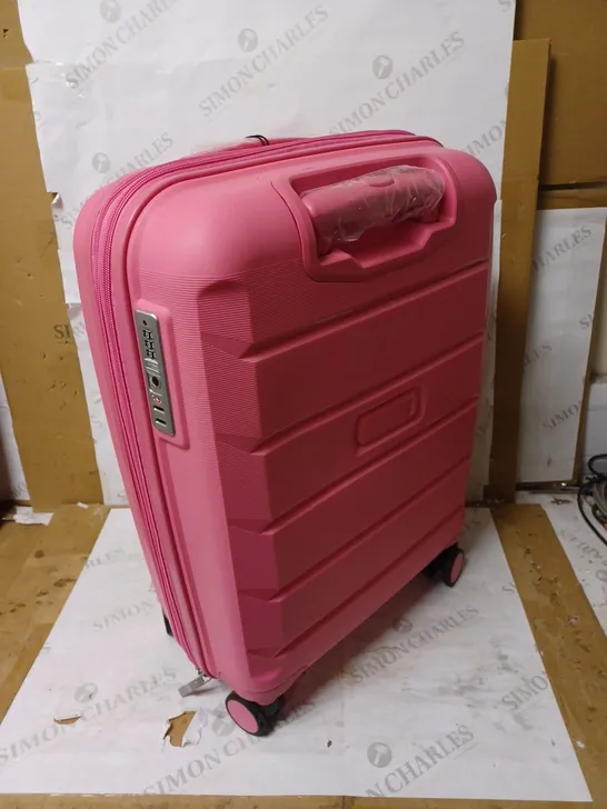 ROCK LUGGAGE TULUM 8 WHEEL HARDSHELL CABIN SUITCASE - BUBBLEGUM PINK