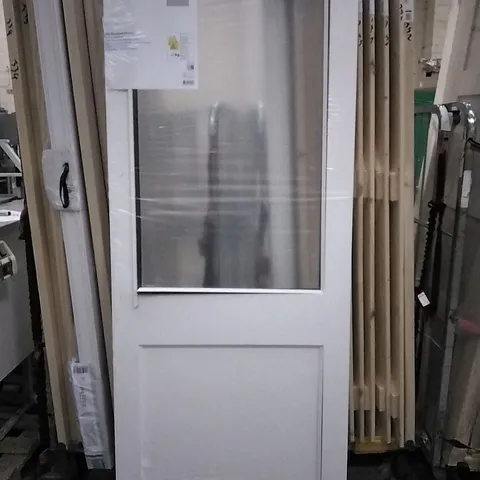 DOUBLE GLAZED BRACKNELL WHITE PRIMED DOOR 1990MM X 762MM