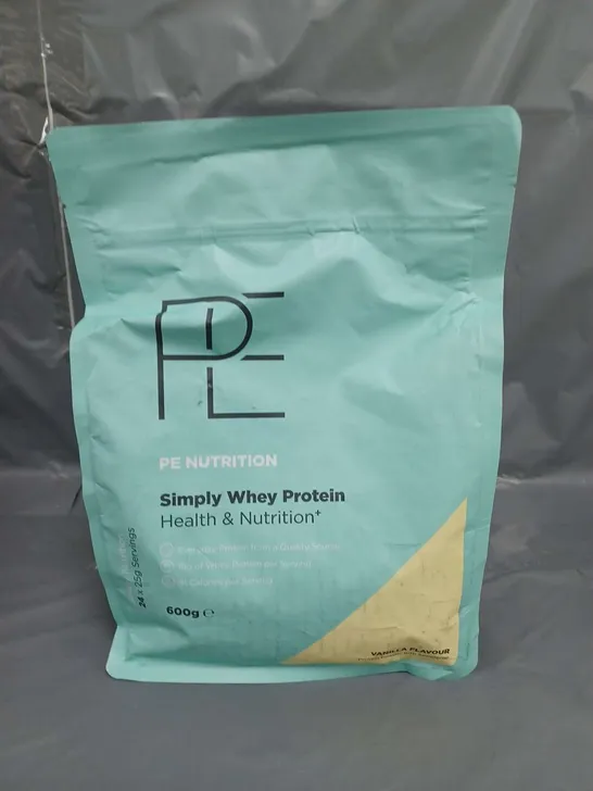 PE NUTRITION SIMPLY WHEY PROTEIN POWDER VANILLA FLAVOUR 600G