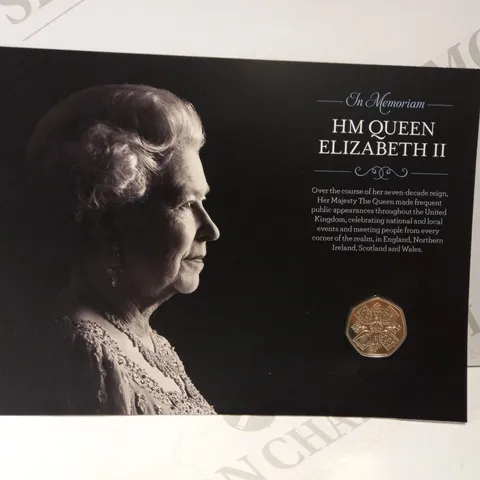 IN MEMORIAM HM QUEEN ELIZABETH II COLLECTABLE COIN