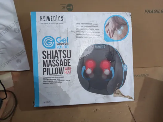 BOXED HOMEDICS SHIATSU MASAE PILLOW WITH HEAT 