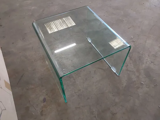 DESIGNER TEMPERED GLASS SIDE TABLE 