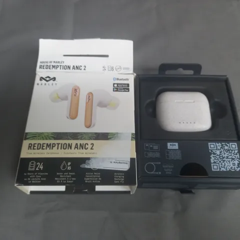 BOXED MARLEY REDEMPTION ANC 2 TRUE WIRELESS EARPHONES - WHITE