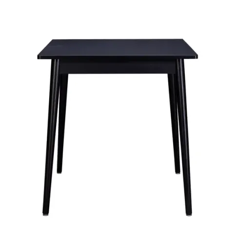 BOXED LEO SQUARE DINING TABLE BLACK