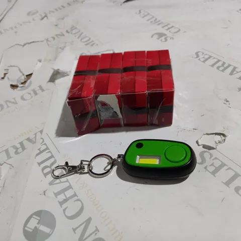 APPROX 4  MICRO GUARD KEY CHAIN ALARM & COB LED FLASHLIGHT