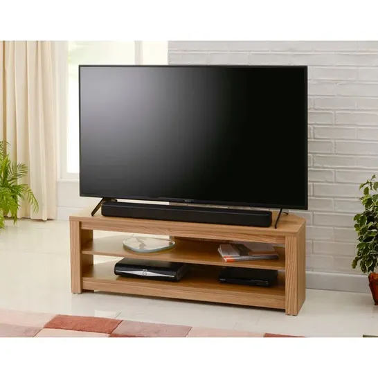 BOXED WILDES TV STAND FOR TV'S UP TO 55" - OAK (1 BOX)