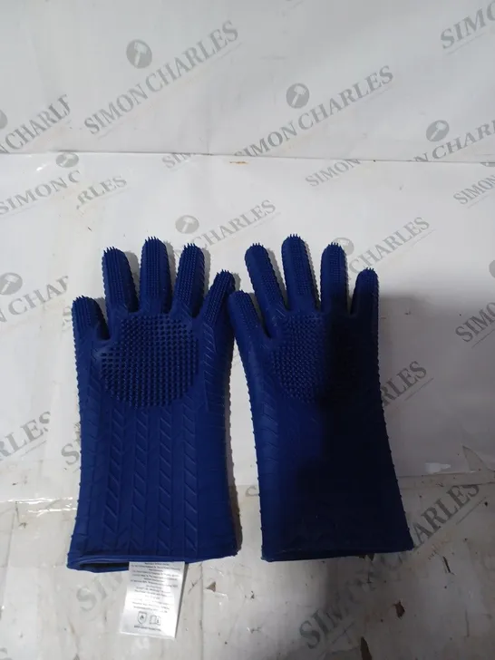 OUTLET COOK'S ESSENTIALS PAIR OF SCRUBBING GLOVES IN BLUE