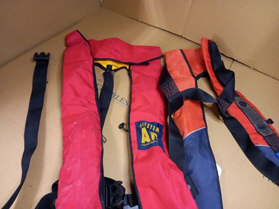 LOT OF APPROX 2 LIFE JACKETS