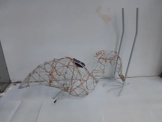 BOXED WIRE LED HERON FIGURE