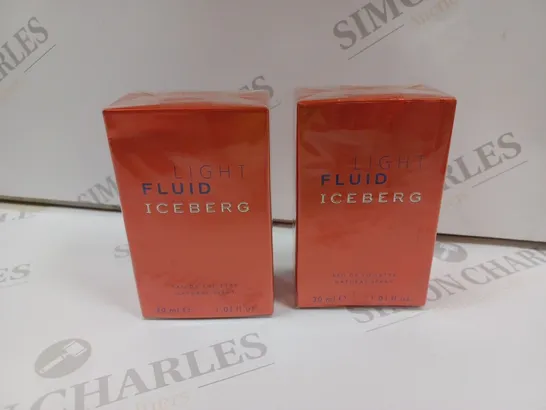 APPROXIMATELY 20 CELLOPHANE WRAPPED LIGHT FLUID ICEBERG EAU DE TOILETTE 30ML