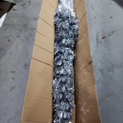 BOXED SILVER FIBRE OPTIC TREE 5ft