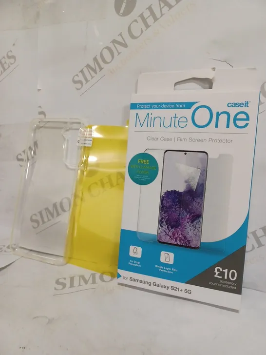  CASE IT MINUTE ONE FOR SAMSUNG S21+ 5G INCLUDING TPU CASE AND GLASS SCREEN PROTECTOR