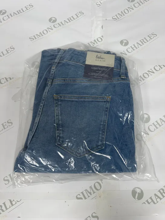 BODEN GIRLFRIEND JEANS IN BLUE SIZE 8 PETITE 