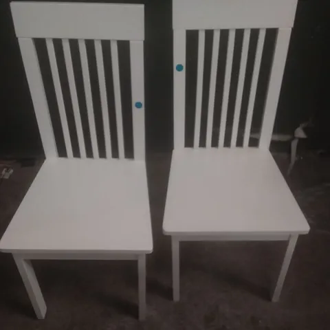 X2 OXFORD WHITE DINING CHAIR