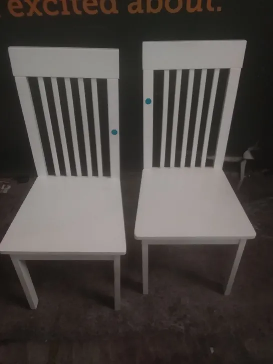 X2 OXFORD WHITE DINING CHAIR