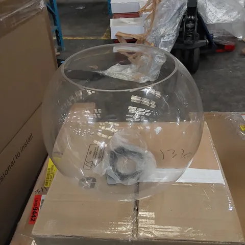 BOXED 21cm H × 25cm W GLASS PENDANT SHADE 