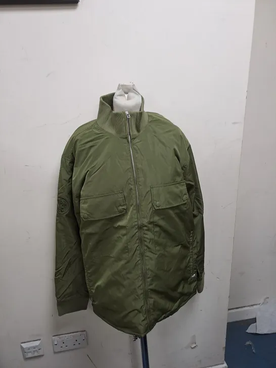 PRETTY GREEN MUNICH JACKET KHAKI - MEDIUM 