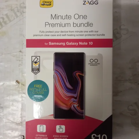 LOT OF 4 ZAGG MINUTE ONE PREMIUM BUNDLES FOR SAMSUNG GALAXY NOTE 10