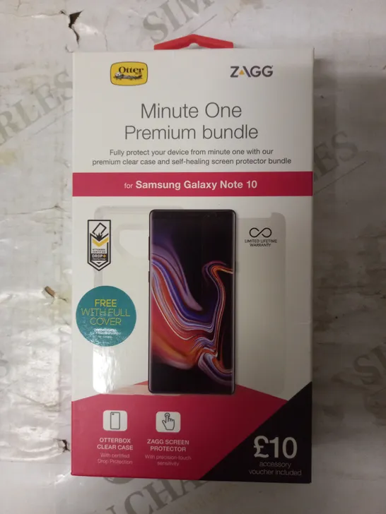 LOT OF 4 ZAGG MINUTE ONE PREMIUM BUNDLES FOR SAMSUNG GALAXY NOTE 10