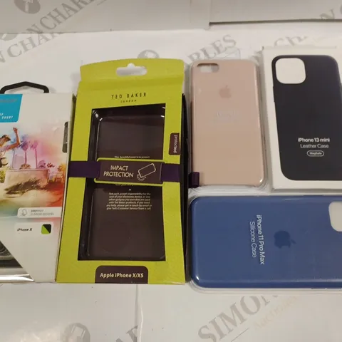 LOT OF 5 ASSORTED IPHONE MOBILE PHONE CASES 