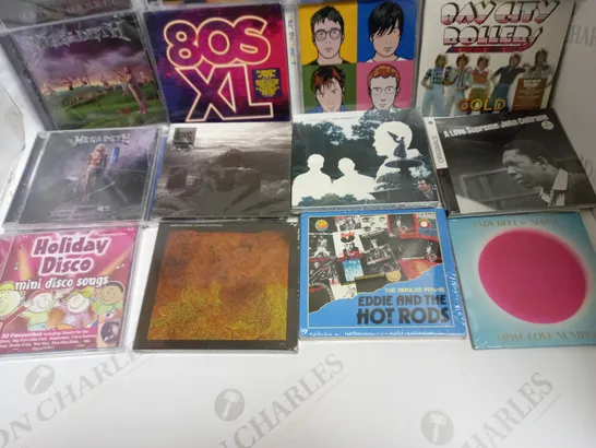 LOT OF APPROXIMATELY 20 ASSORTED SEALED CDs, TO INCLUDE 80XL CD, BLUR: THE BEST, MEGADETH YOUTHANASIA, ETC