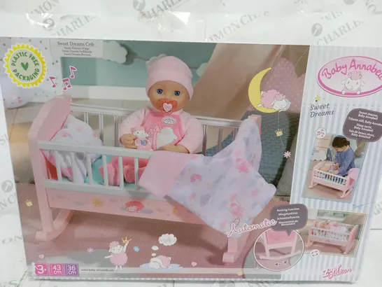 BABY ANNABELL SWEET DREAMS CRIB  RRP £54.99