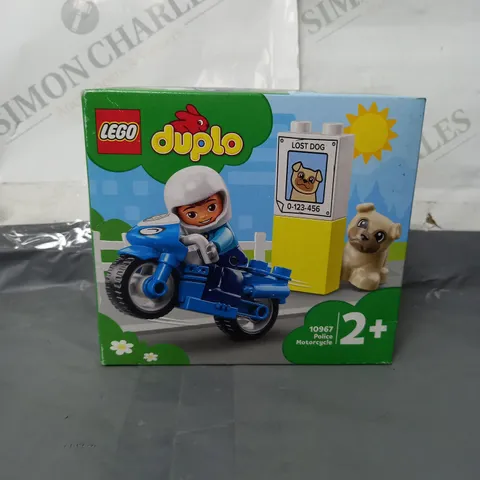 BOXED LEGO DUPLO POLICE MOTORCYCLE 