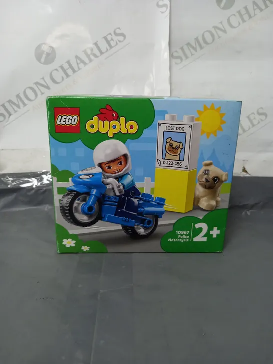 BOXED LEGO DUPLO POLICE MOTORCYCLE 