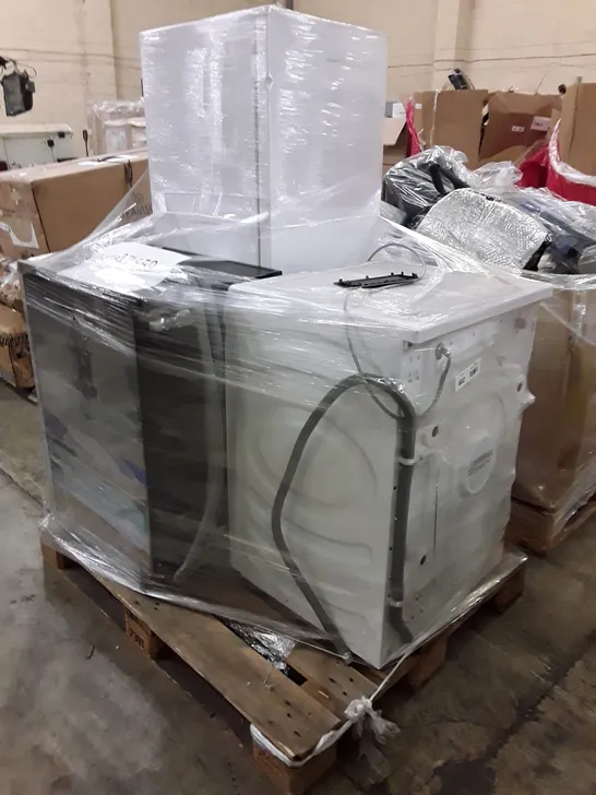 PALLET OF THREE ASSORTED UNPROCESSED RAW RETURN WHITE GOODS TO INCLUDE;