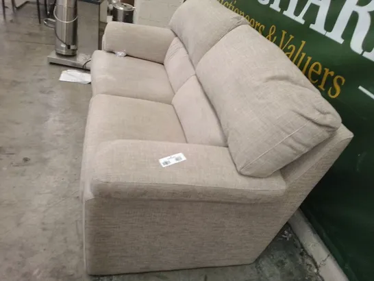 LARGE 3 SEATER SOFA - CREAM FABRIC 