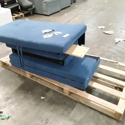 PALLET CONTAINING UPHOLSTERED SOFA PARTS