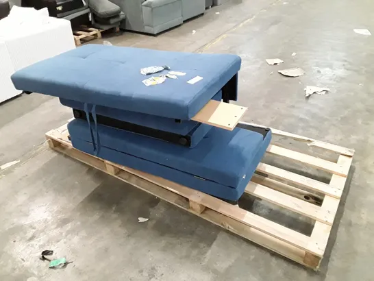 PALLET CONTAINING UPHOLSTERED SOFA PARTS