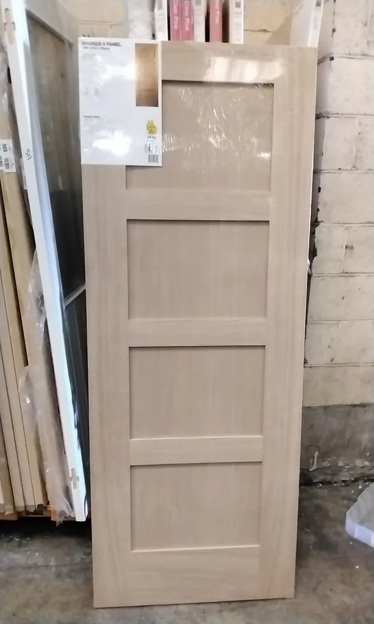 SHAKER 4 PANEL OAK VENEER INTERNAL DOOR 1981×762×35MM