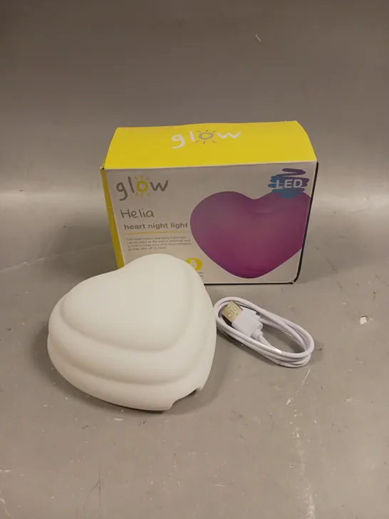 BOXED GLOW HELIA HEART NIGHT LIGHT 