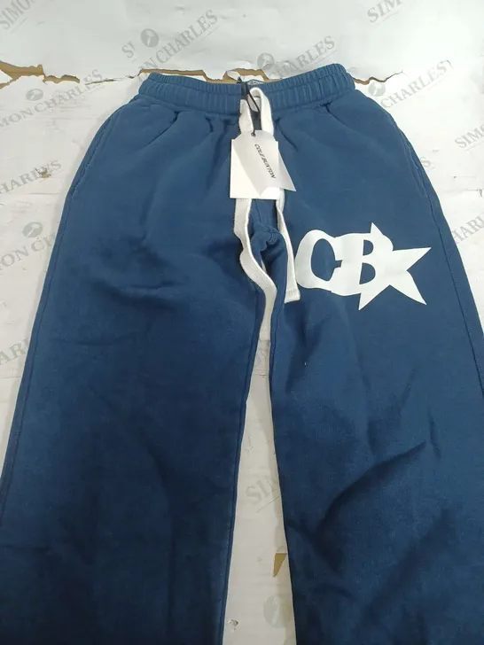 COLE BUXTON NAVY STAR SWEATPANTS - XS