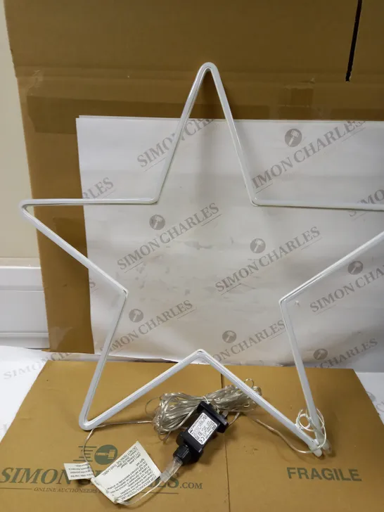 JOHN LEWIS PURE WHITE NEON LED STAR LIGHT 