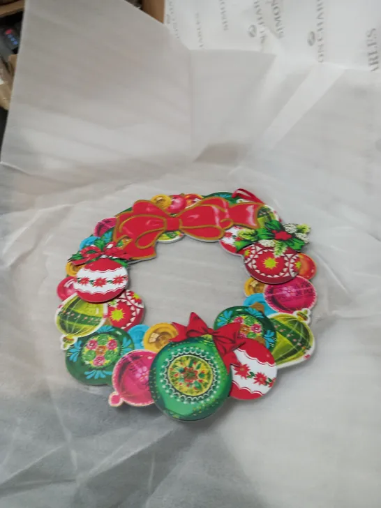 BOXED MR CHRISTMAS VINTAGE ART 18" WREATH