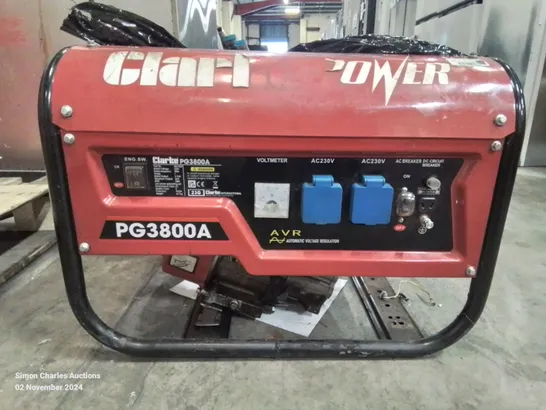 CLARKE PETROL GENERATOR PG3800A