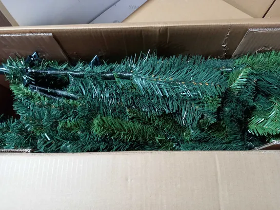 BOXED 6FT SPACE SAVING HALF TREE - COLLECTION ONLY RRP £49.99