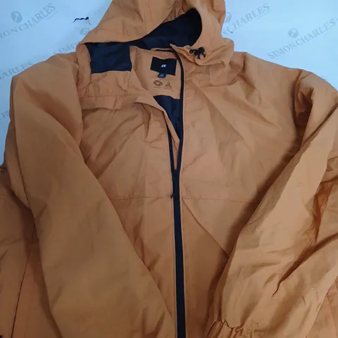 H&M WATER REPELLANT & WIND PROOF JACKET IN ORANGE - LARGE