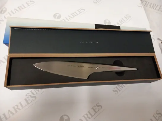 BRAND NEW CHROMA 6" PROFESSIONAL JAPANESE COOKS KNIFE - ALL METAL P03 TYPE 301 WITH GIFT BOX - DESIGNED BY F.A PORSCHE