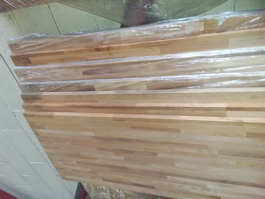 SOLID WOOD 27MM THICK WORKTOP APPROXIMATELY 3M 