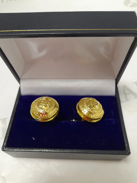 ROYAL ENGINEERS GOLD EFFECT CUFF LINKS 